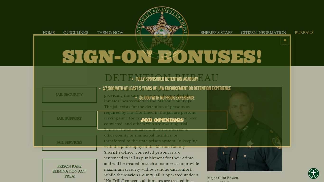 DETENTION BUREAU — Marion County Sheriff's Office
